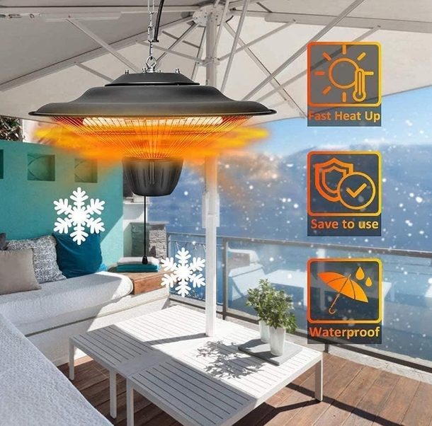 Infrared wall heater for bathroom